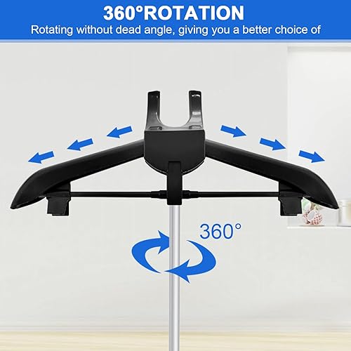 Miniatura 5 de BShome Exhibidor Ajustable de Camisetas para Adultos para Vendedores, Soporte de Exhibición de Camisetas de 32-63 pulgadas, Exhibidor Portátil