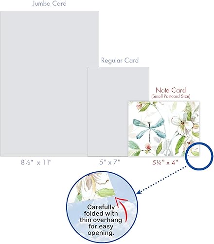 Miniatura 7 de The Best Card Company 10 tarjetas en fondo blanco con flores, en caja (4 x 5.12 pulgadas) Juego de tarjetas florales surtidas