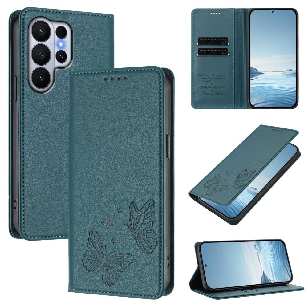 Coque Samsung Galaxy A12 étui magnétique en cuir avec support vidéo