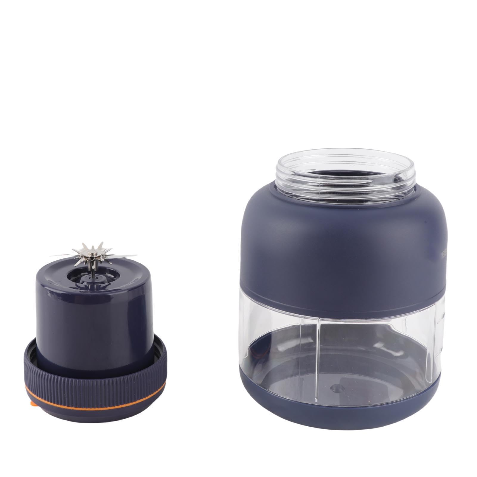 GLOGLOW Licuadora Portátil, Máquina de Frutas de Mano, Batidora Personal, Mini Licuadora con Batería de 1300 MAh y Taza Tritan de 800 Ml para Batidos, Batidos y Jugos (BLUE)