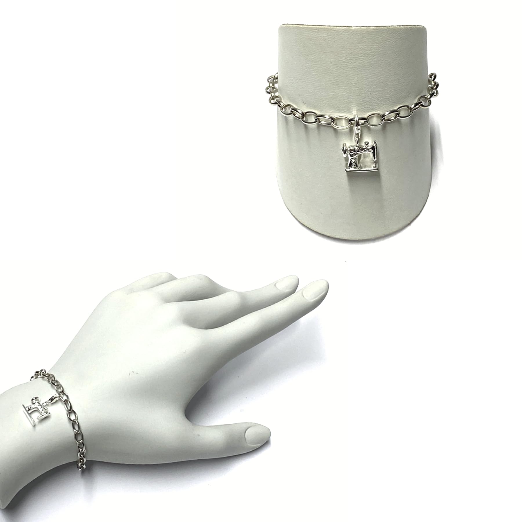 Charm Anhänger Nähmaschine Silber 925 Bettelarmband Anhänger