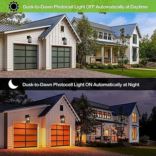 Hykolity Outdoor Wall Lantern With Dusk To Dawn Sensor thumb #2