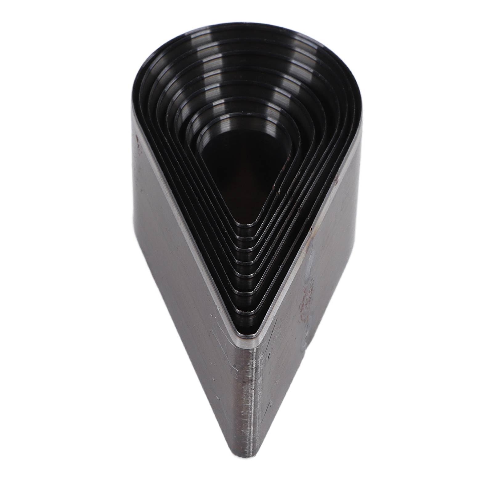 8-Teiliges Leder-Stanzform-Set, Tropfenform, Manuelles DIY-Werkzeug aus Stahllegierung, mit Aufbewahrungsbox, für Leder und Stoff