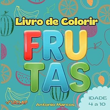 Capa do livro Livro de Colorir Frutas