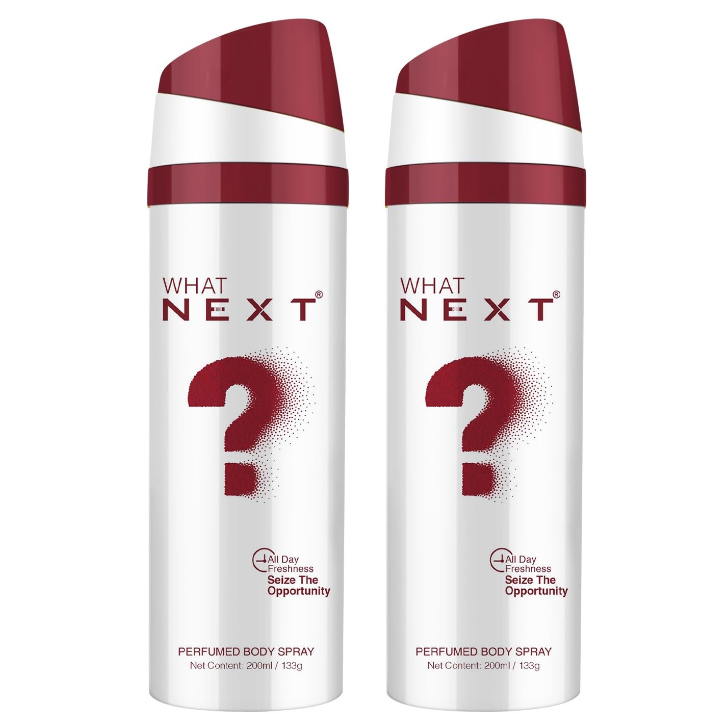 Next Care What Body Spray for Men & Women | Long Lasting Deodorant Spray | Unisex Fragrance Body Spray | 200ml Each (Pack of 2)