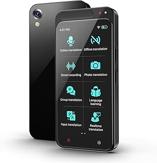 Language Translator Device, 2023 Instant Translator, 5-Way Portable Translation Device, Real Time 143 Languages and Accents with WiFi/Offline/Photo Support for Travel, Learning, and Business