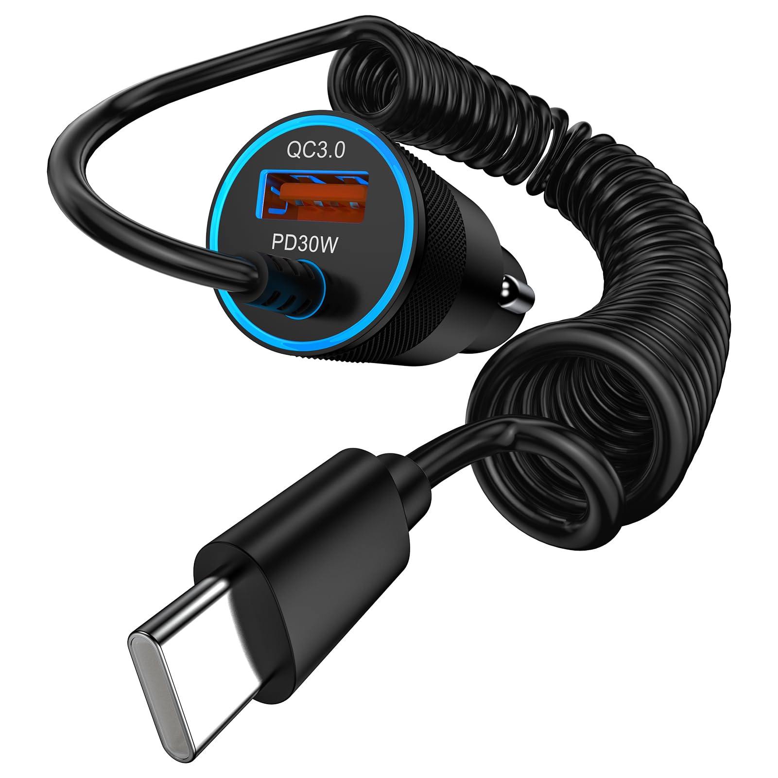 48W Car Charger USB C Fast for iPhone 16/16 Pro/16 Pro Max/16 Plus 15 14 13 12 11,Type C Car Fast Charging Adapter for Samsung Galaxy S24 Ultra A15 5G A55 A35 S23 S22 S21 S20,Google Pixel 9 Pro XL 9