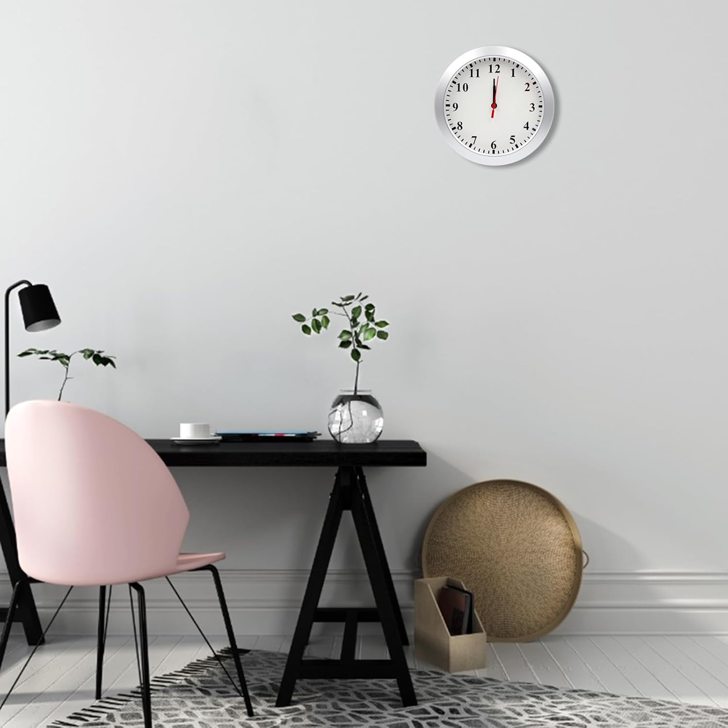 WiFi Security Camera Clock,1080P Wireless Security Cameras Wall Clock Nanny Cam with Motion Detection Alarm/Remote View, Indoor Covert Security Secret Camera Surveillance