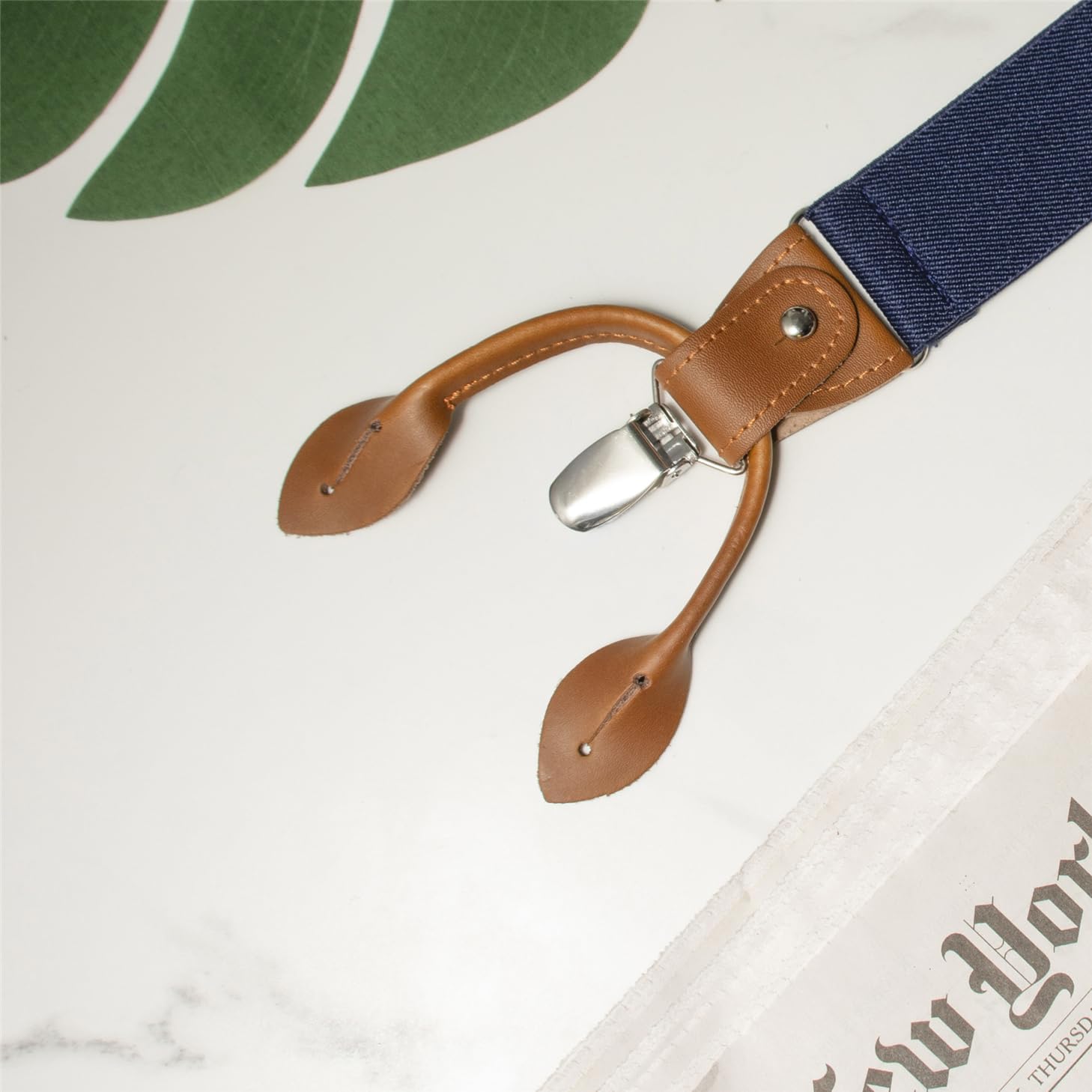 Buyless Fashion Suspenders For Men - 48" Adjustable Straps 1 1/4" - Y Back With Clips And Buttons - Image 6