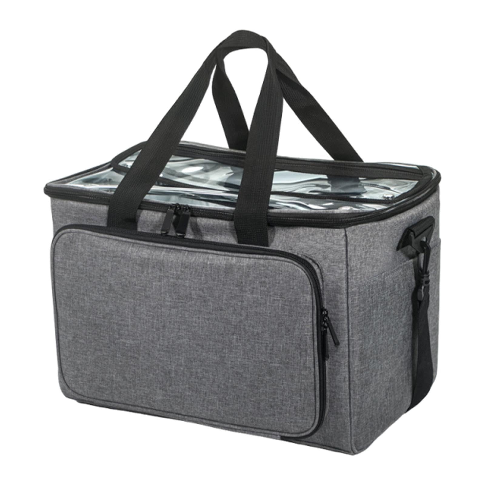 Bolsa para Tejer, Organizador de, Bolsa de Mano, Bolsa para Guardar Lanas para Proyectos Sin Terminar, Accesorios, Suministros de Costura Pa, Gris, Individual