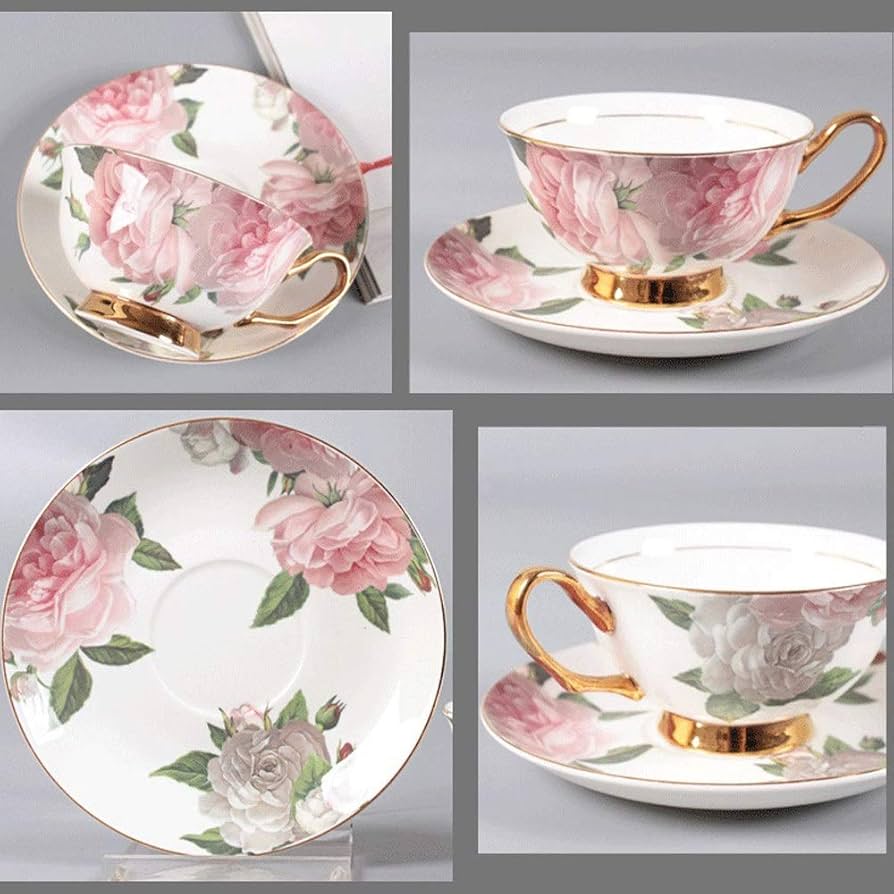 Amazon｜GYZLZZB コーヒーティーカップとソーサーセット骨中国