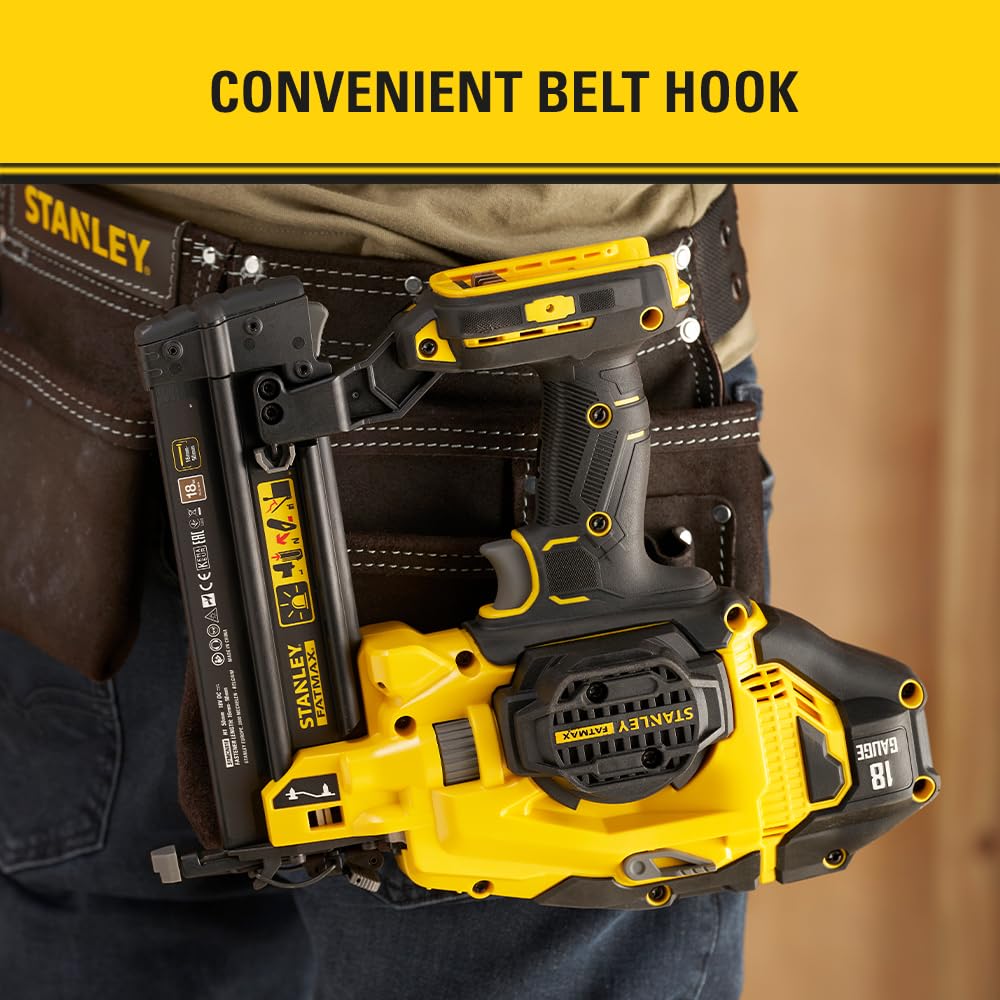STANLEY Clavadora de Finition V20 Li-Ion 18V 18Ga pour Professionnels – Performance sans Fil avec Action Précise