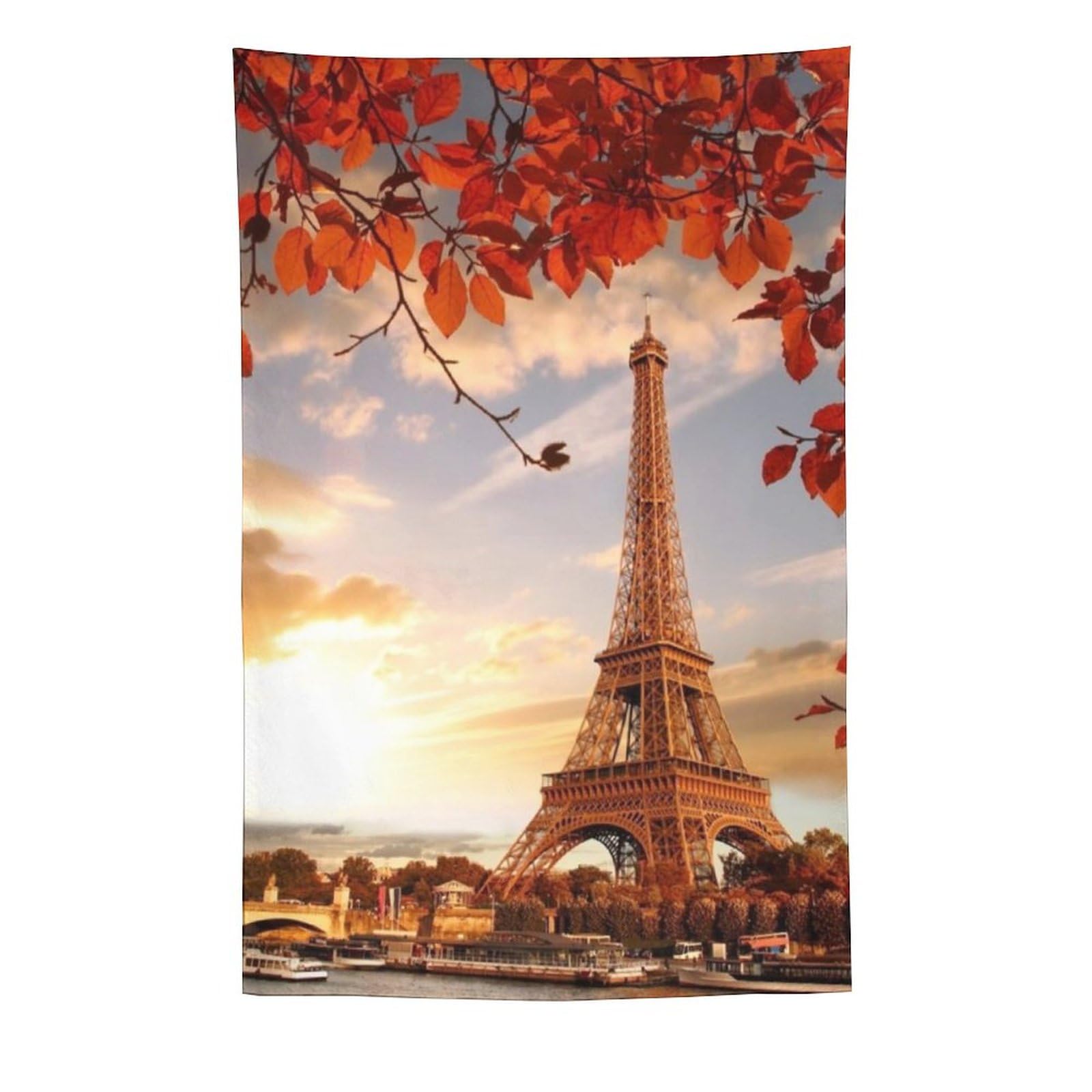 Amazon.co.jp: 夕焼けのエッフェル塔 インテリア タペストリー