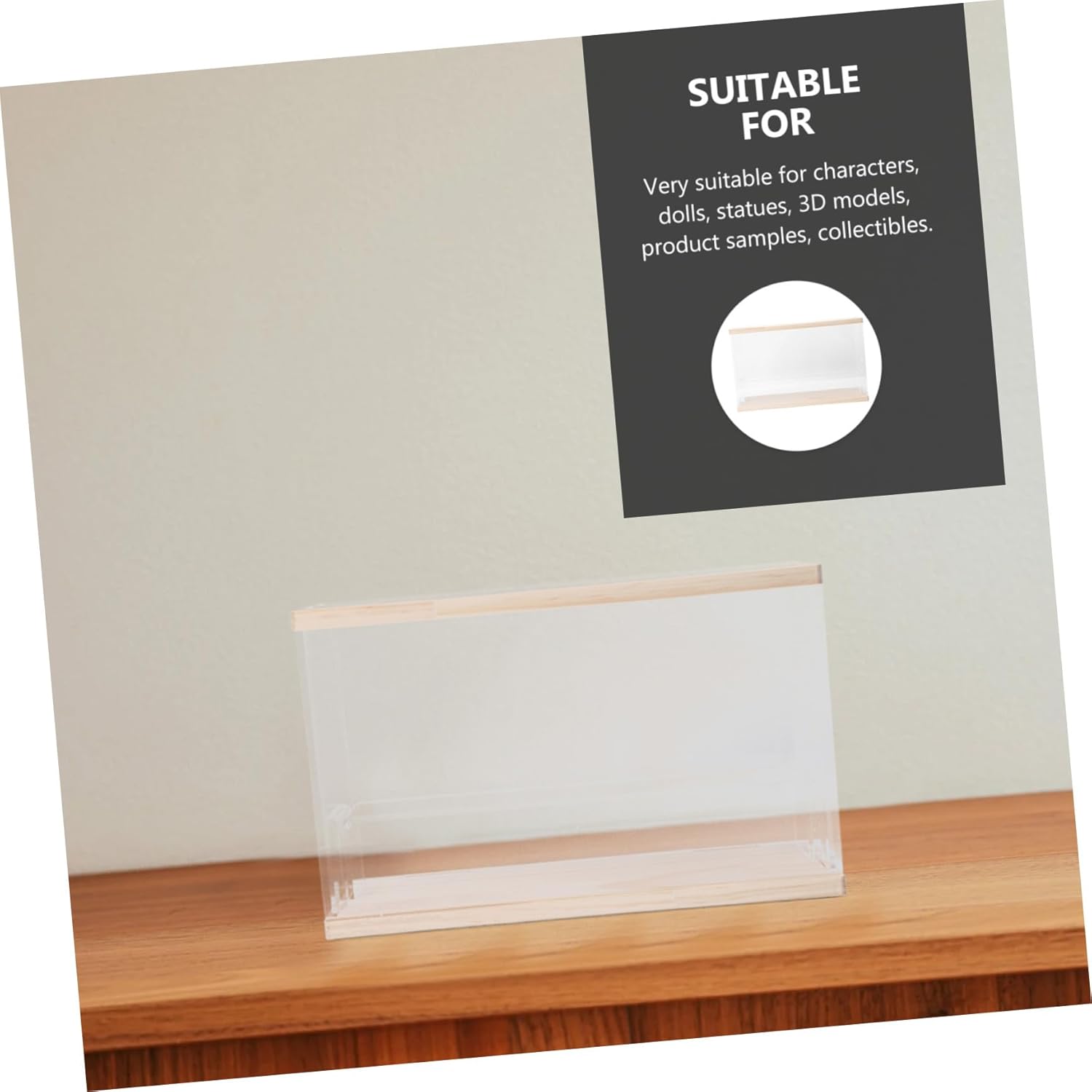 Multi-layer Display Rack Organizer Transparent Dustproof Acrylic Stand for Dolls and Collectibles Practical Storage Shelf for Living Desk