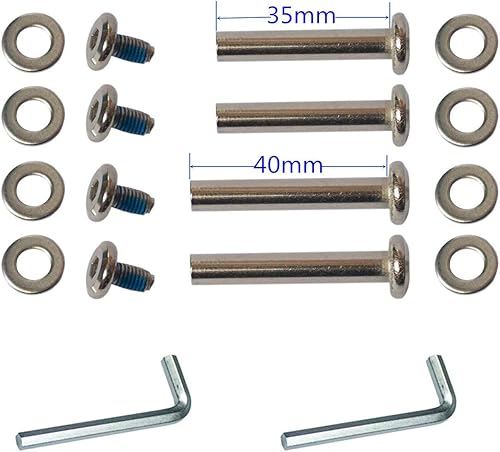 Miniatura 3 de Kit de ruedas para maleta de equipaje de 3.307 x 0.945 in/3.3 x 0.94 pulgadas con ruedas de repuesto ABEC 608zz en línea para patinaje al aire