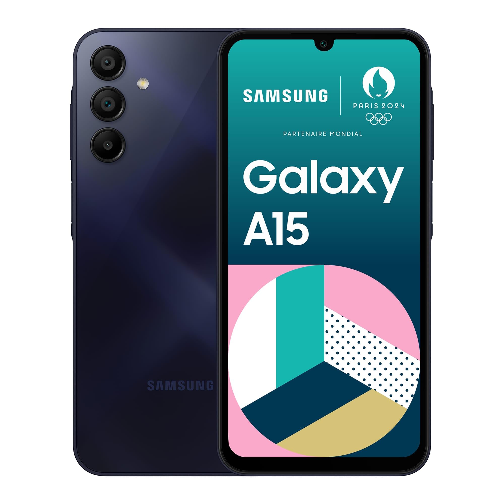 Samsung Galaxy A15 : Smartphone 4G avec Batterie 5000 mAh, Ecran 6,5" et 128Go - Version FR