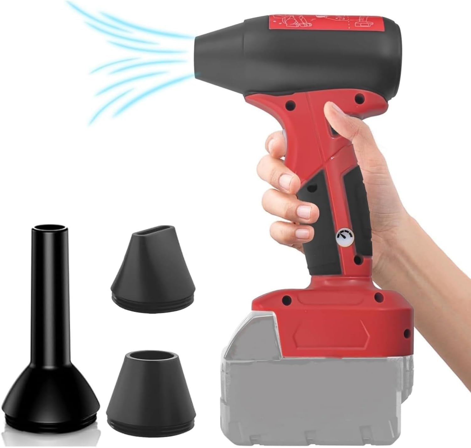 Cordless Leaf Blower, 130000RPM Portable Handheld Leaf Blower for Milwaukee M18 18V Battery