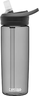 CamelBak Eddy+ Garrafa de água com renovação Tritan – topo com canudo, 590 ml, Charcoal