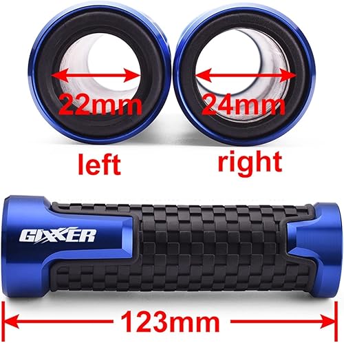 Miniatura 2 de Motorcycle Handlebar Grips Motorcycle Handlebar Grips CNC Rubber Hand Thruster Grips for Suzuki Gixxer 150 Sf 250 Sf Gixxer 155 2020 2021 2022