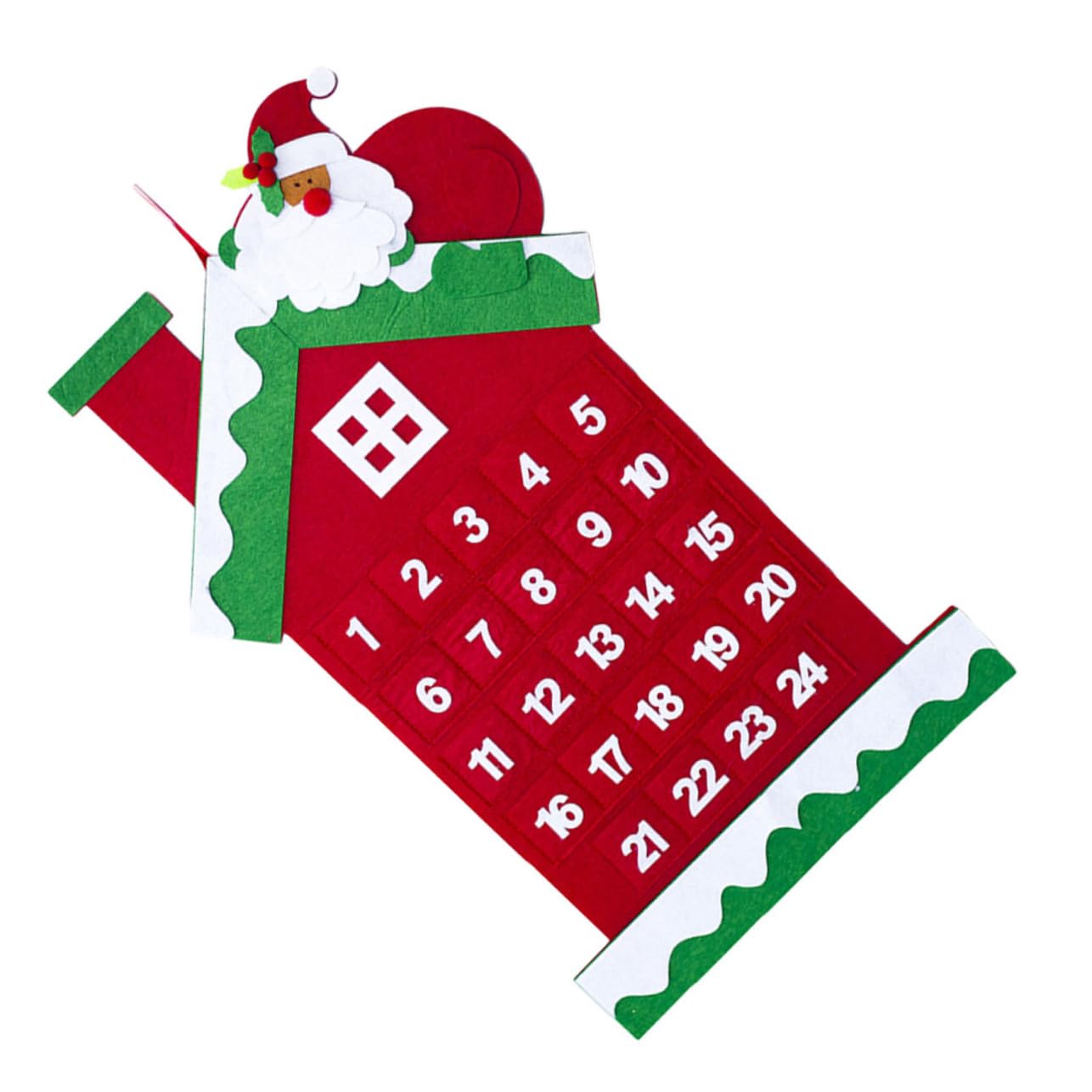 IMIKEYA 3 Stücke Kalender Tage Dekorative Filz Adventskalender für Weihnachten Hängende