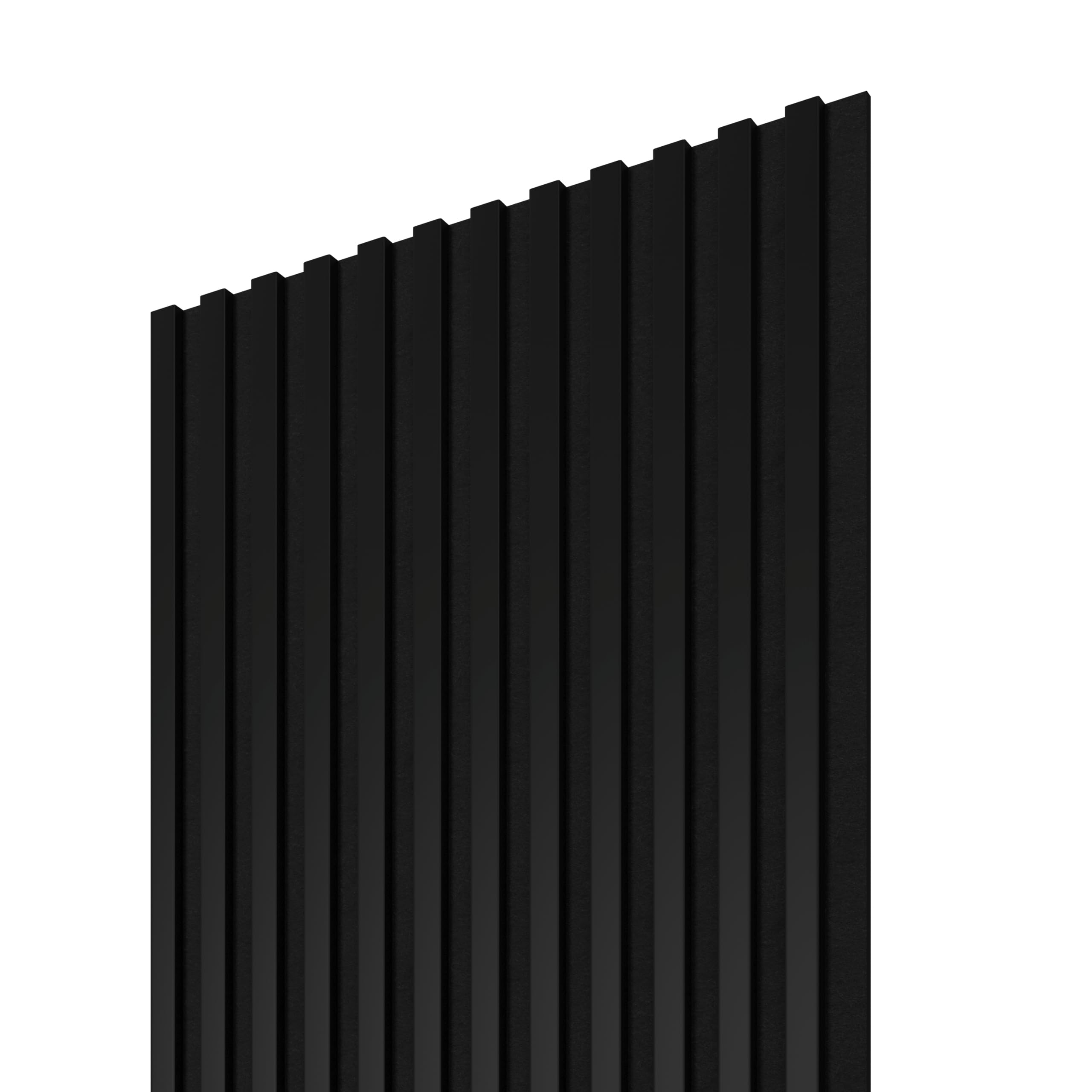STEGU Panneau Acoustique Mural Tasseau Bois Grand Format 240x60cm Noir