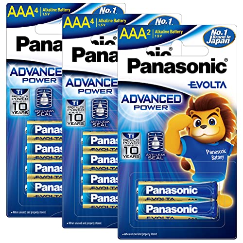 Image of Panasonic EVOLTA Alkaline AAA Battery, Pack of 10