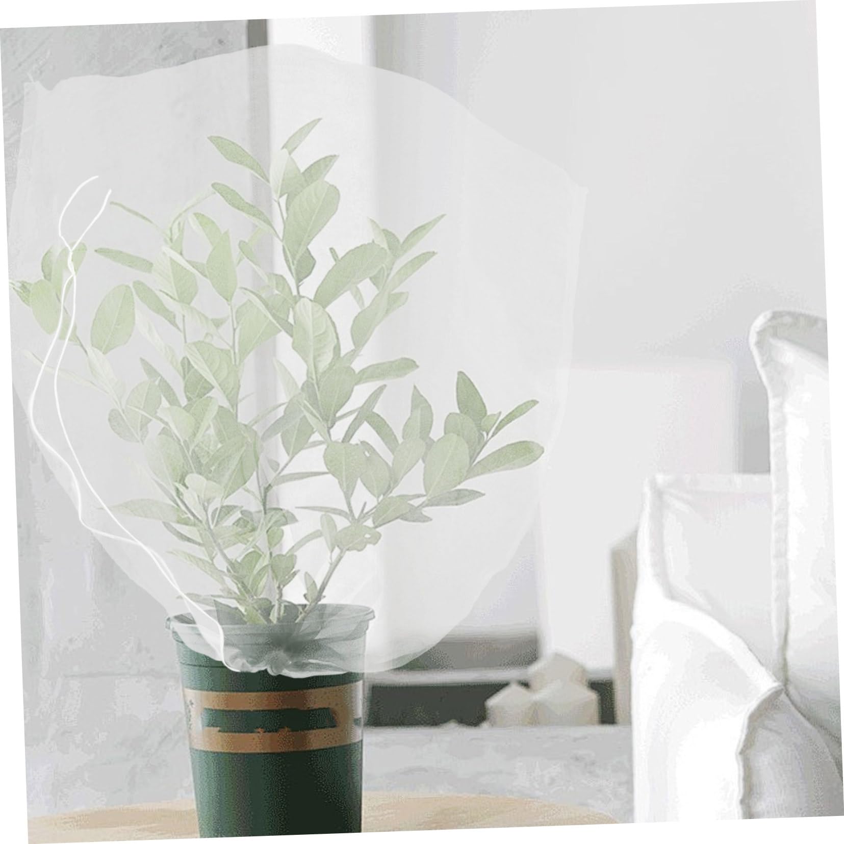 CLISPEED 8 Piezas Redes para Jardín con Cordón Malla Protectora Reutilizable para Frutas y Plantas Cubierta para Árboles Frutales y Huertos