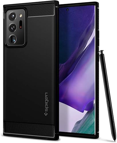 Spigen Rugged Armor - Funda diseñada para Samsung Galaxy Note 20 Ultra 5G 2020 color negro mate