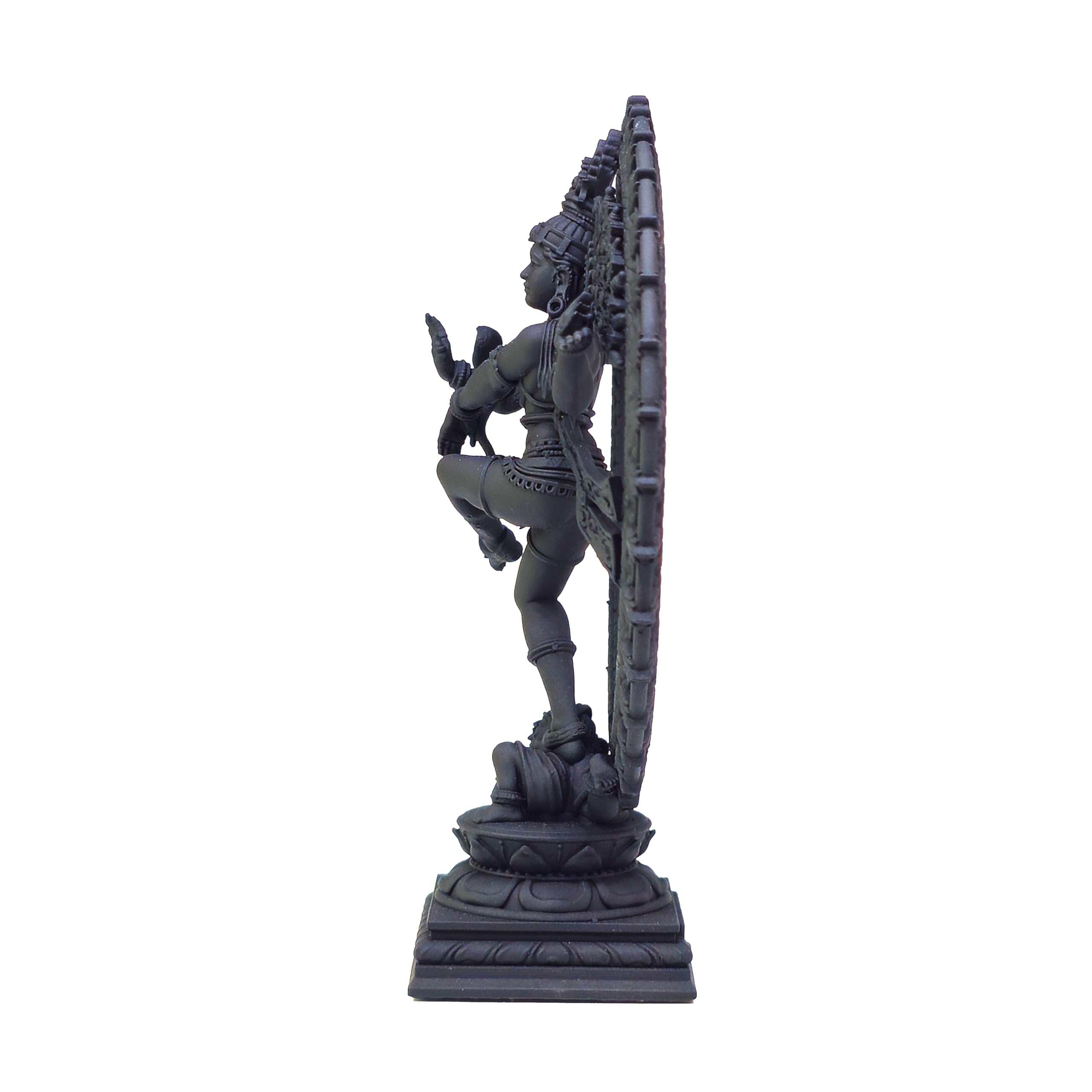 Nataraja Statue - Black UV Resin Idol -7