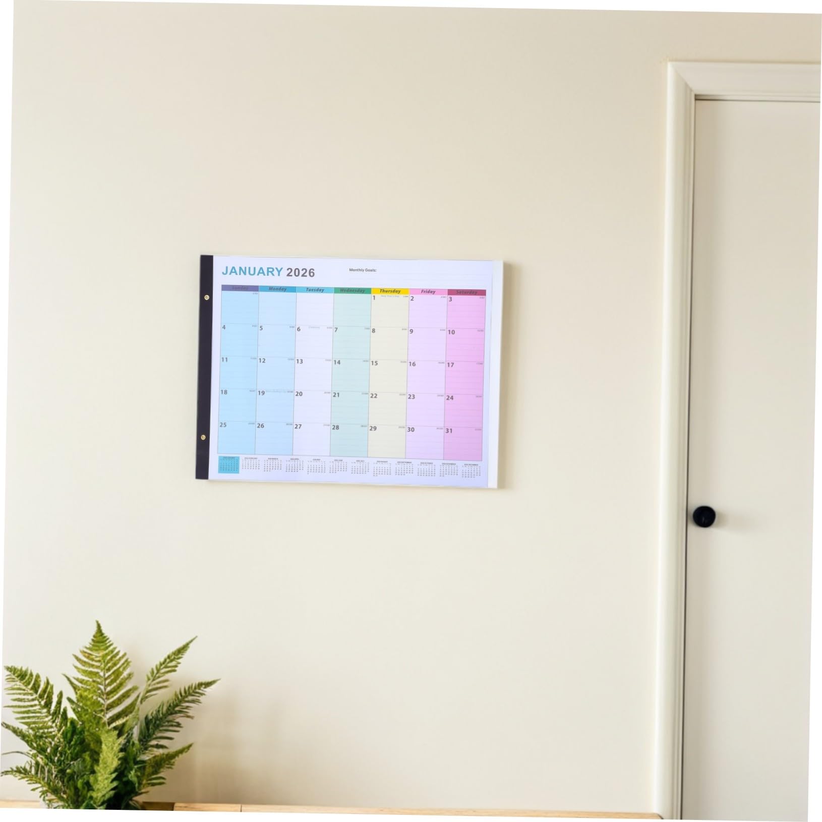 Calendario Casero Póster Calendario De Pared Para El Mes De Pared