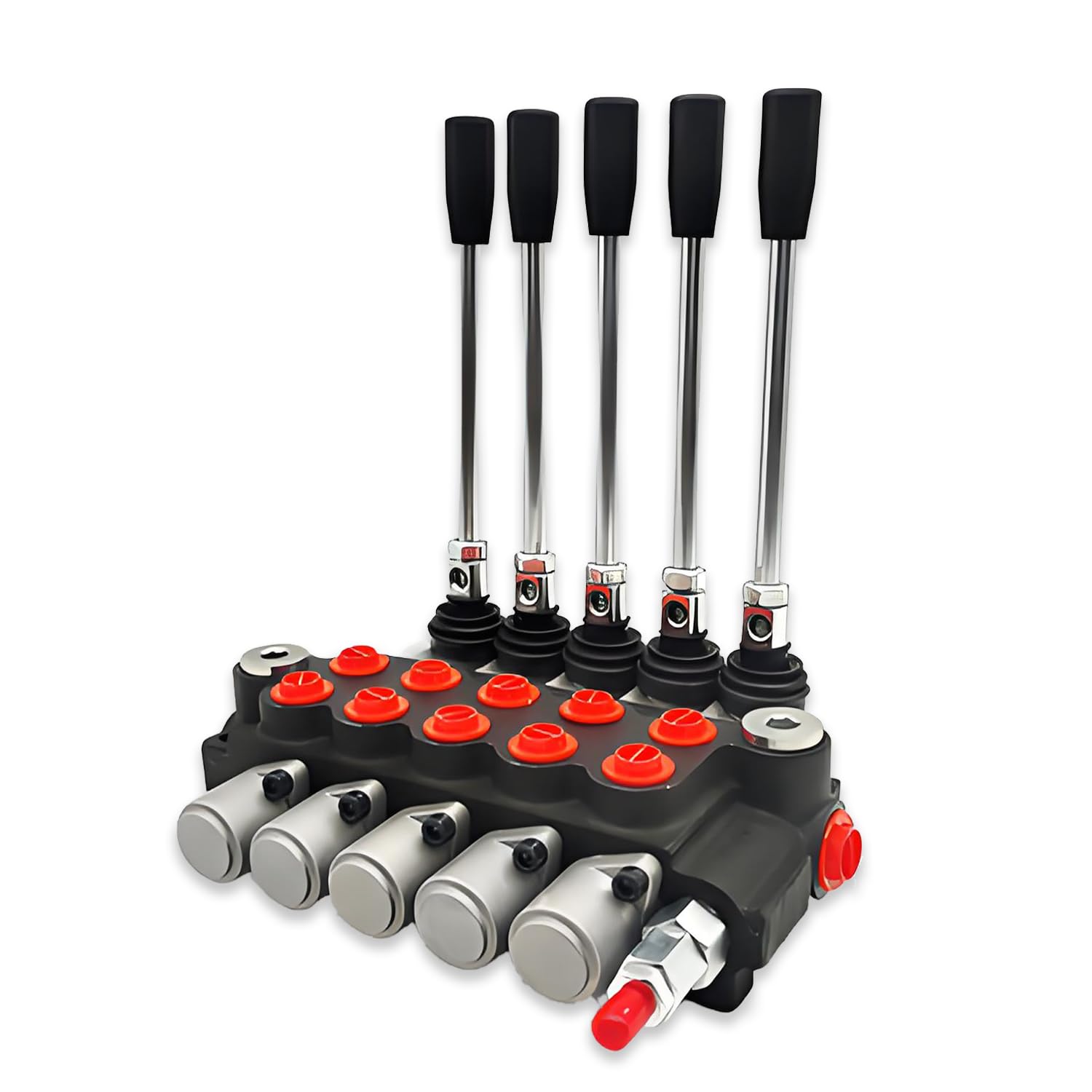 Valvola di controllo del flusso idraulico, valvola di controllo a doppio effetto, porte standard G1/2", prestazioni di funzionamento fluide, per trattori, caricatori e attrezzi idraulici P40-50T