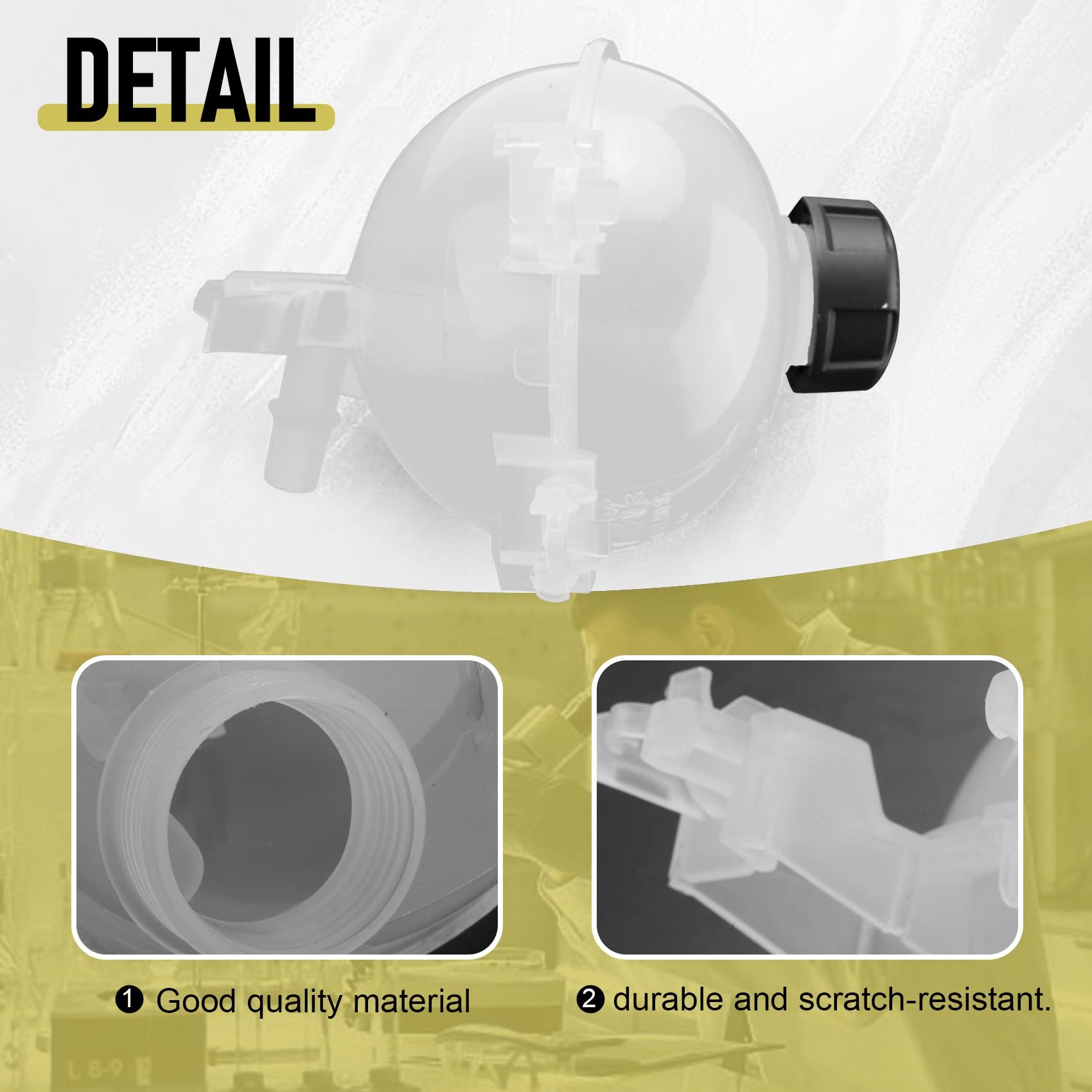 Amazon.com: Soaying 9800777280 Coolant Expansion Tank Bottle with 