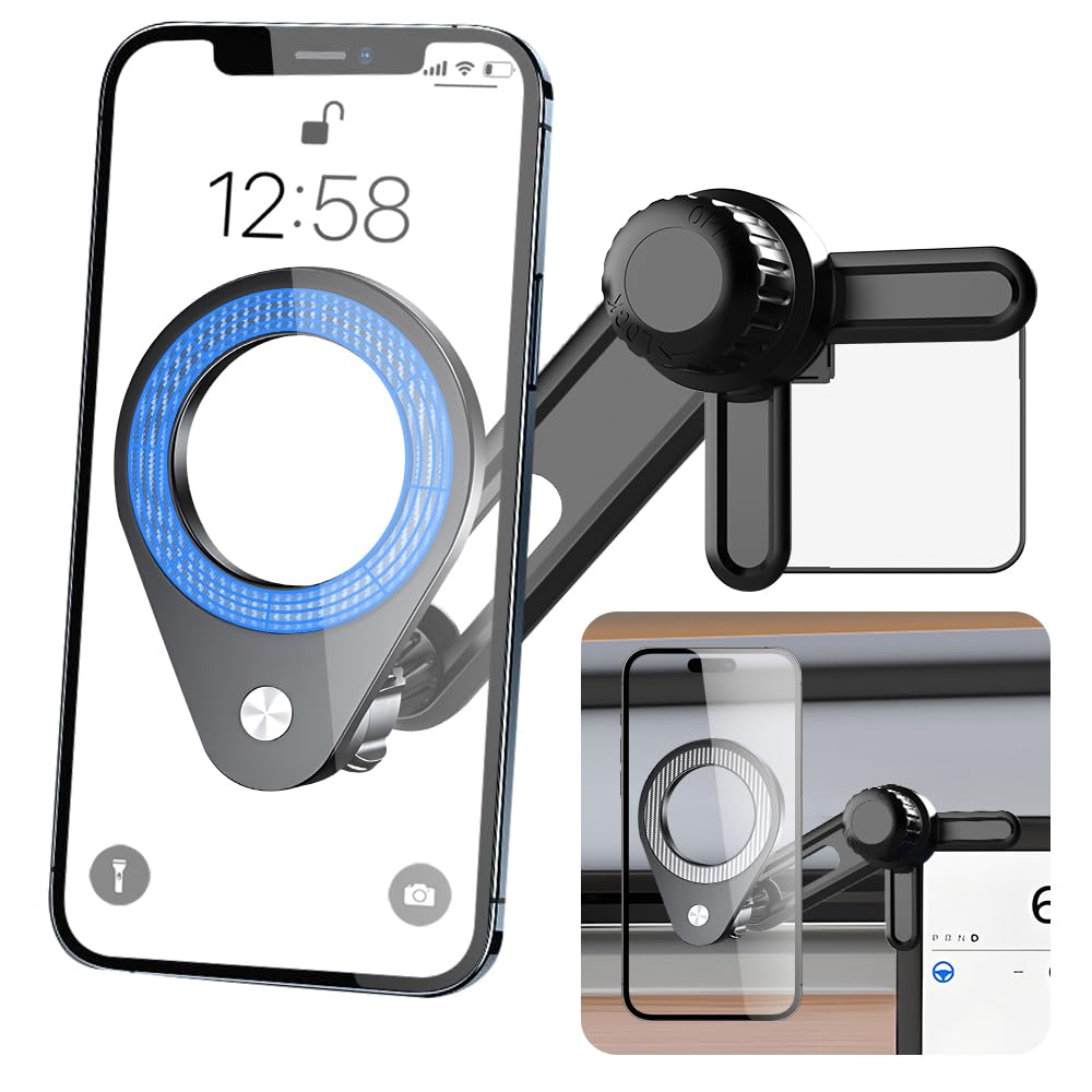 LUNQIN Car Phone Holder for Dodge Hornet 2023 2024 2025 Magnetic Screen Mount Auto Accessories Navigation Bracket Interior Decoration Dash Mobile Cell