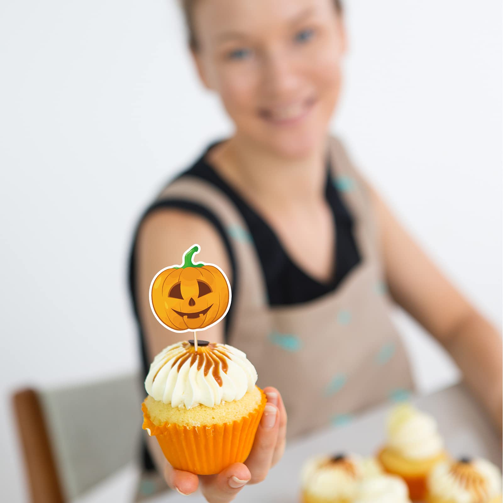 50 Fourchettes à Fruits Animaux Halloween - Cure-dents Décoratifs Pour Gâteau, Cupcake, Fête - Vastsea