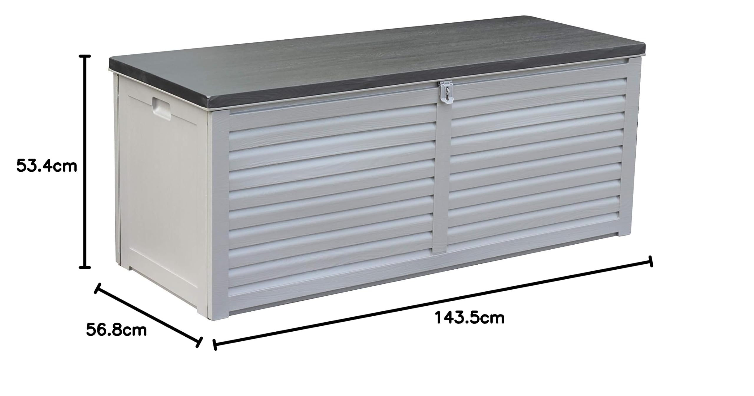 Linea Garden Friend Baule di plastica 390 L Grigio