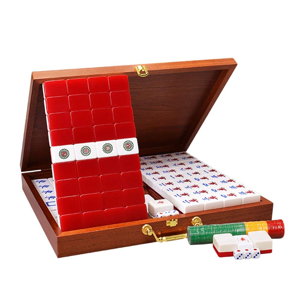 Set Mahjong Portable – 144 Tuiles Classiques Chinoises + Dés – Voyage Et Fêtes
