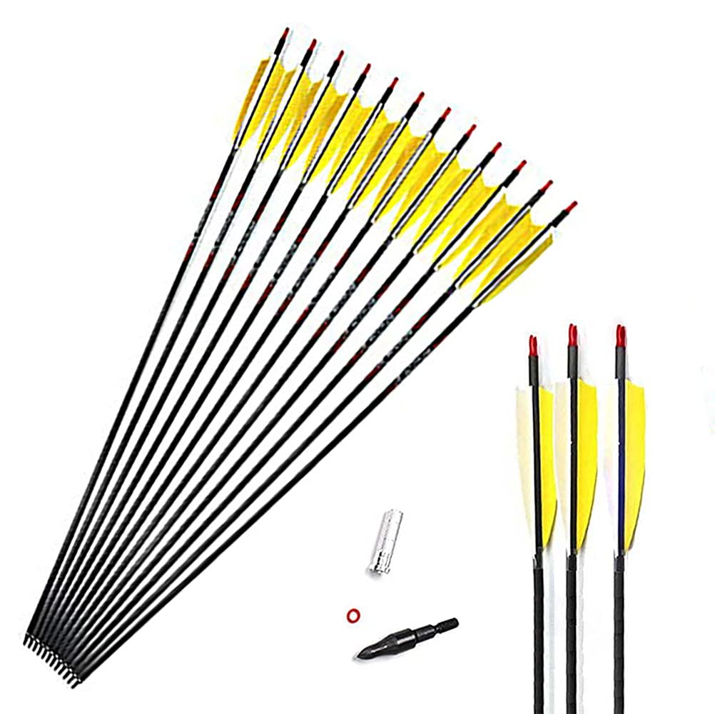 Buy ACCMOS 32inch Pure Carbon Arrow Spine 300 340 400 500 600 700 800 5
