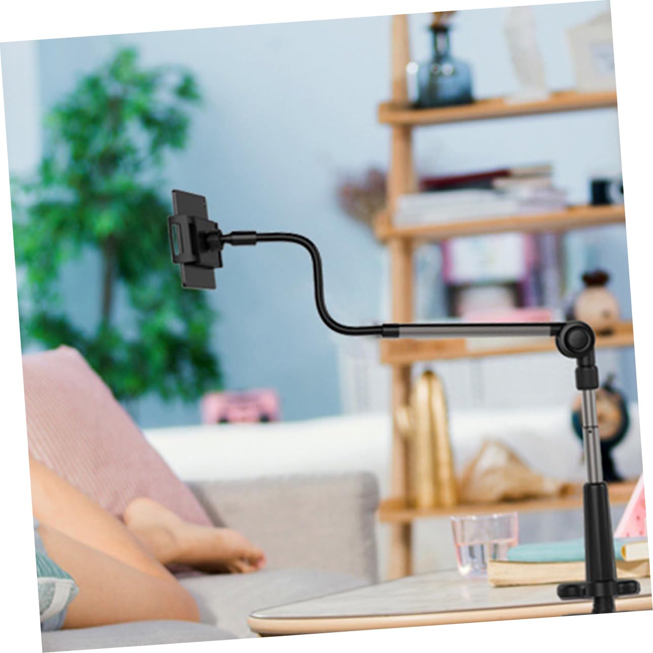 Operitacx Soporte para Teléfono para Cama Brazo Flexible y Abrazadera 0-75mm Soporte de Teléfono para Escritorio
