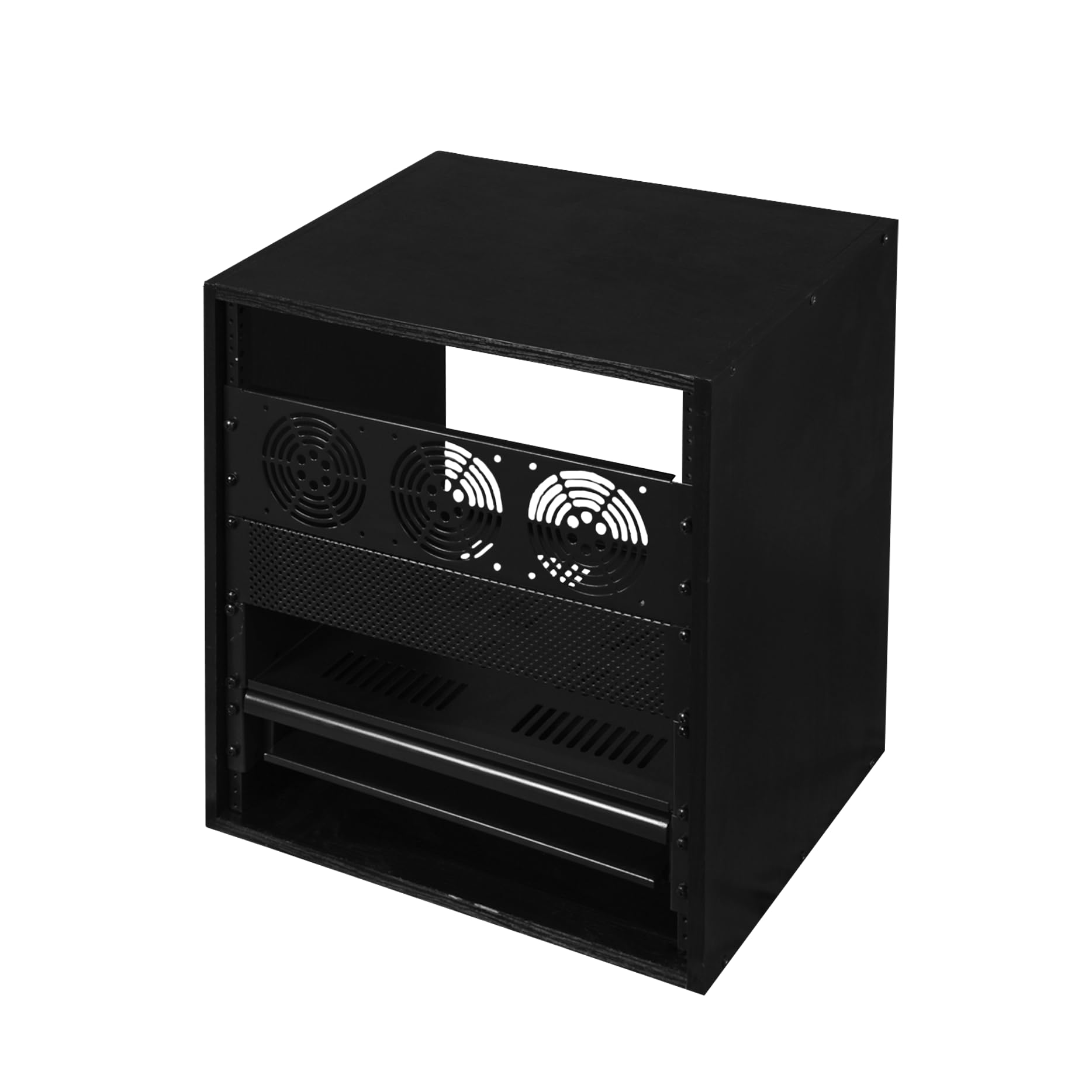 Gator Cases Rack Studio en bois; 8U avec 15.25" de profondeur; Noir (GR-STUDIO-8U)