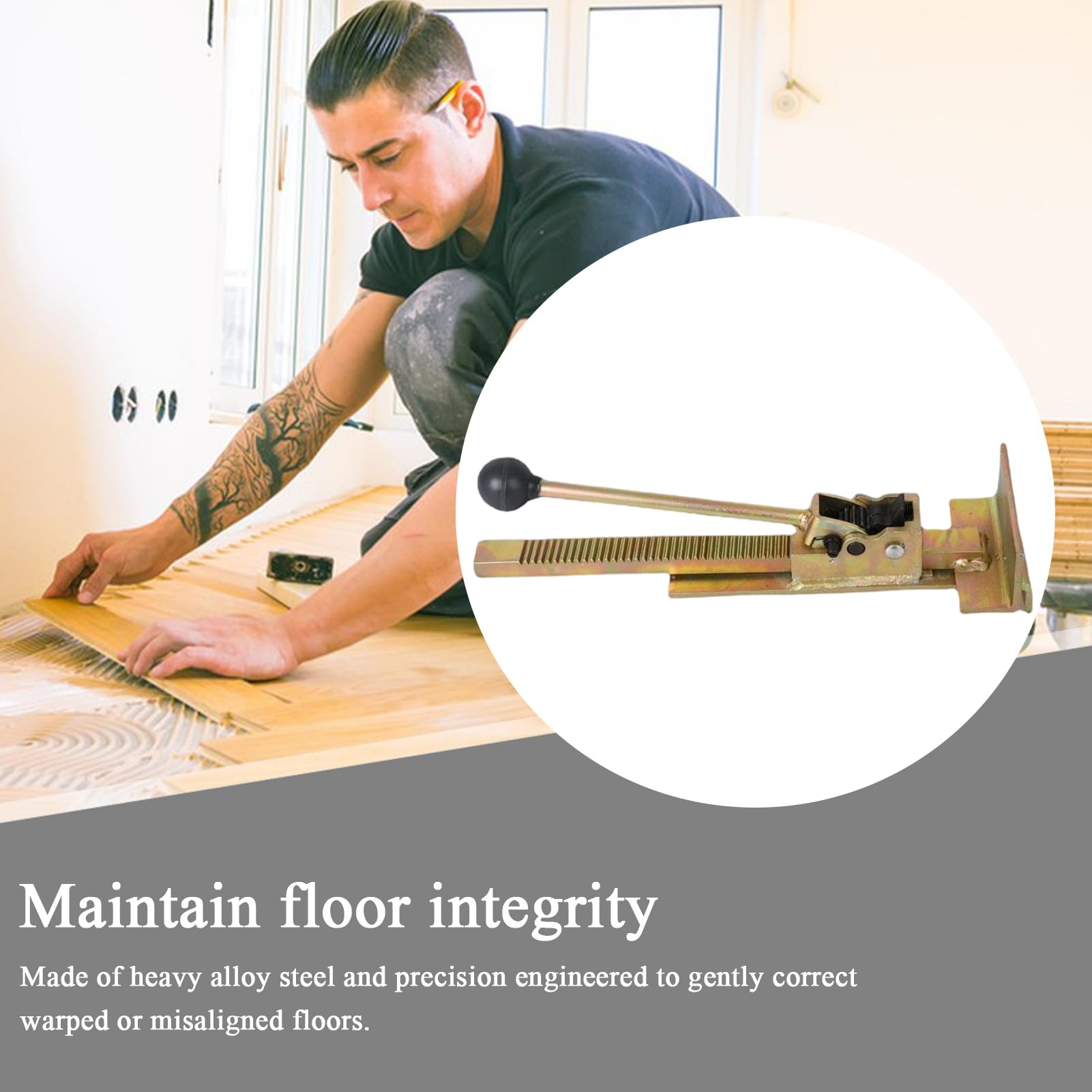 Elevador De Suelo | Herramienta De Montaje Para Elevadores De Pisos De Parquet,Clavadora Ajustable Para Reparar Colocación Alineación Posicionamiento De Pisos Laminados