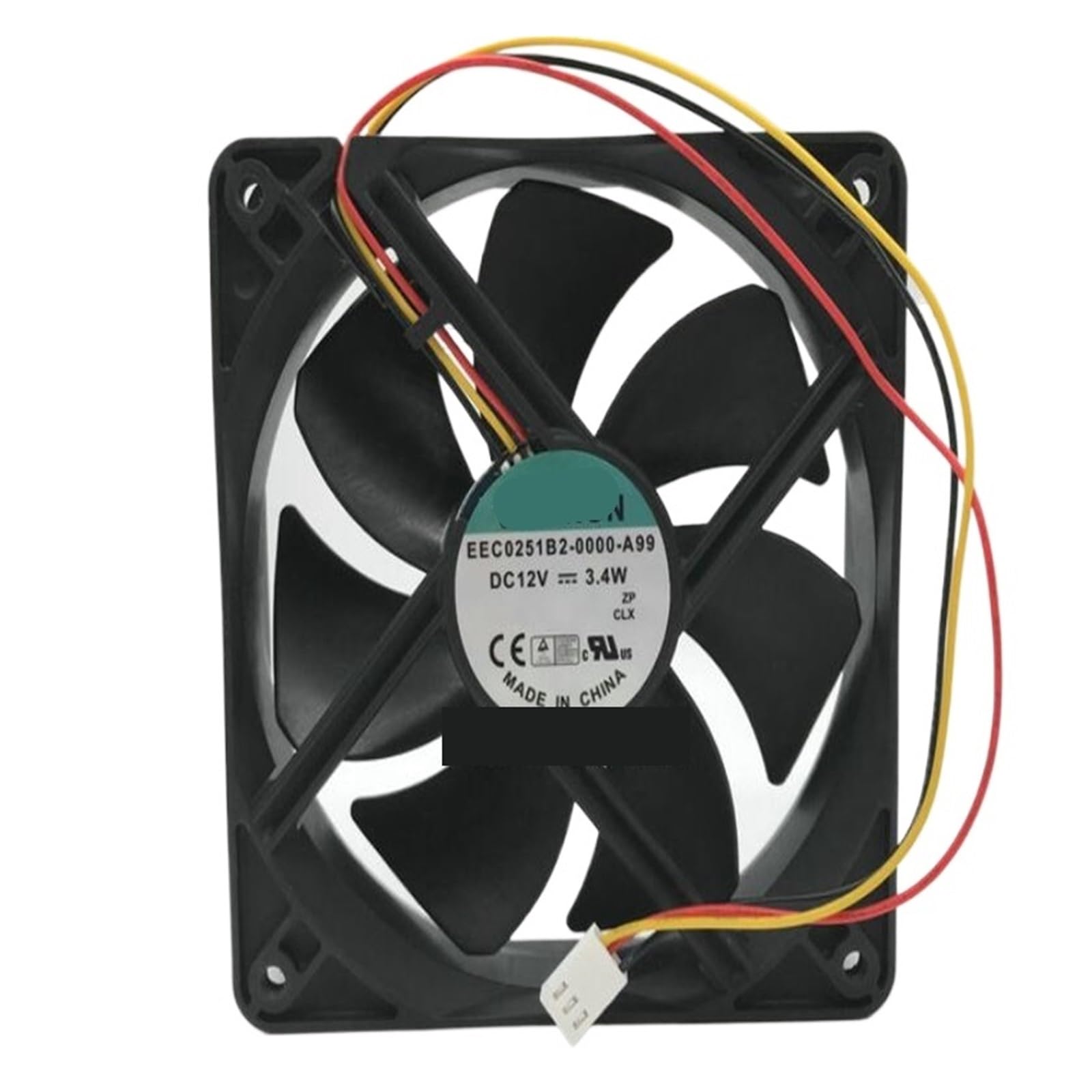 CZVJUKBYP EEC0251B2-0000-A99 12V 3.4W 12CM 12025 2-Wire Fan