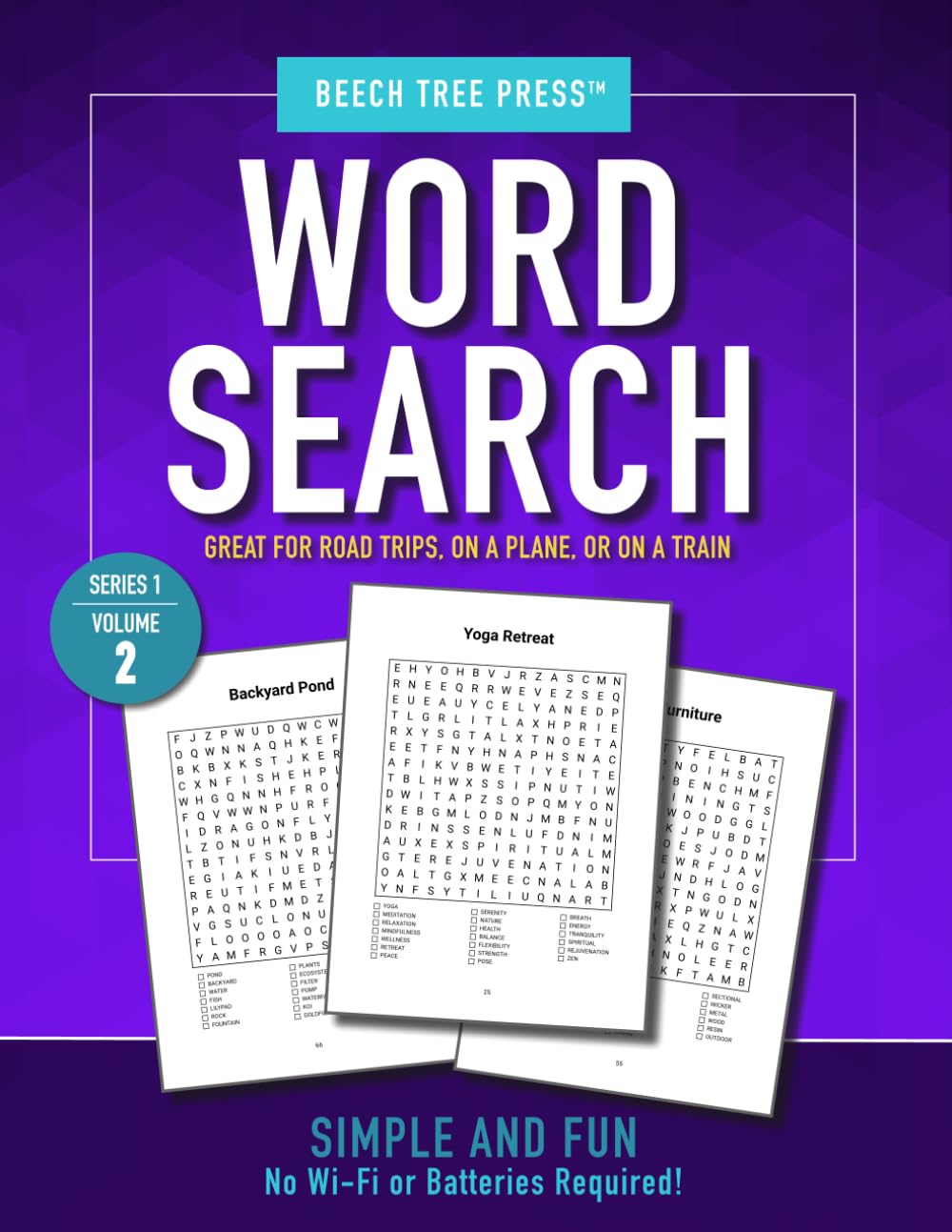Word Search Puzzle Book for Adults – 100 Word Search Puzzles | Series 1 Volume 2 | Brain Games for Relaxation | Beech Tree Press: The Perfect ... for Road Trips, Flights, and Quiet Moments