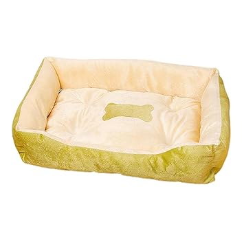 GG Enterprise Soft Warm Pet Bed Dog Cat Cozy Cushion Mats Plush Bed Blanket Green 58x46CM