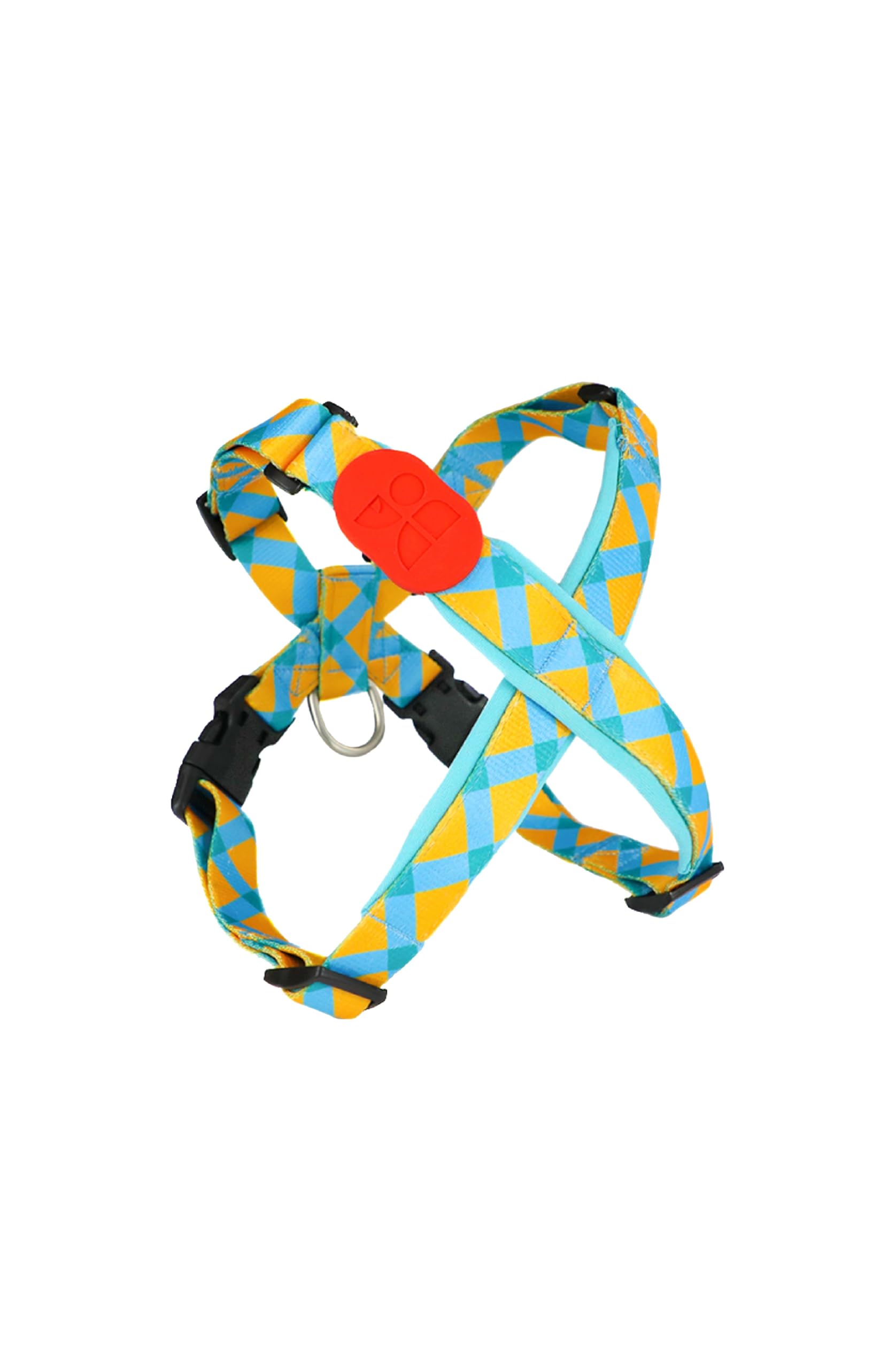 X Shape Air Mesh Dog Harness - Trachea Protection, HAUTICO X MOCHAAAA (Sunrise, Medium)