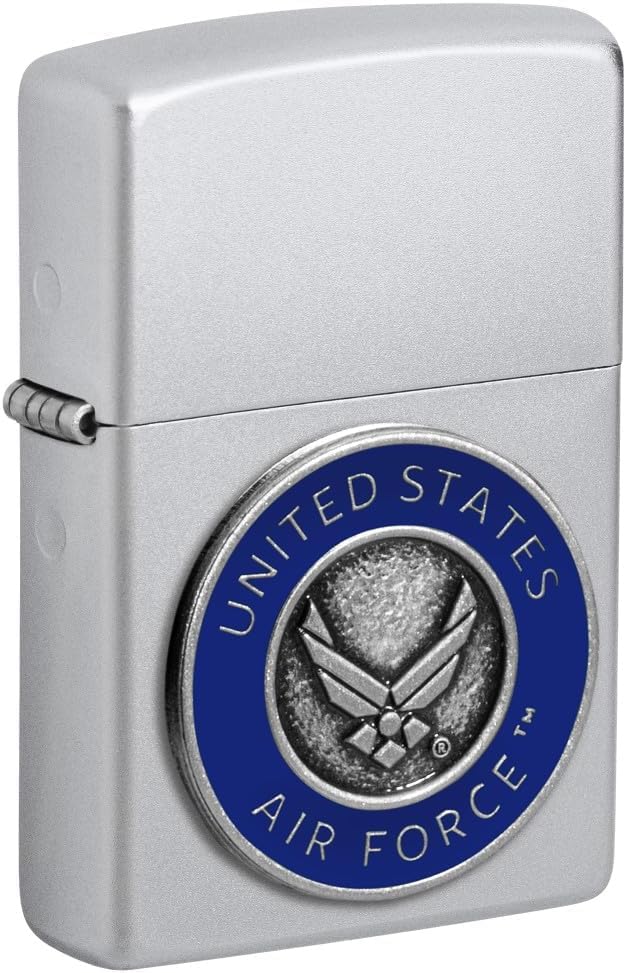 Encendedor Zippo Satin Chrome Vintage personalizado miniatura 1
