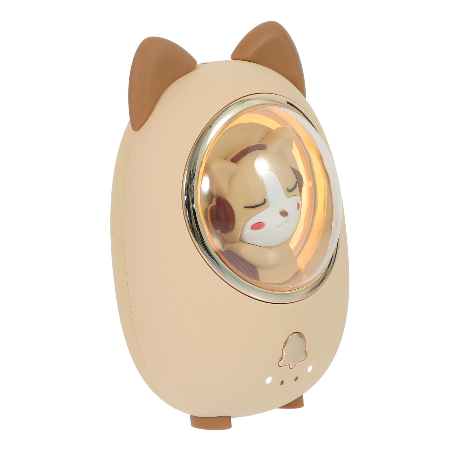 Chauffe-Mains USB Rechargeable D’Animaux Mini Chauffe-Poche Lumineux Protection Anti-Surchauffe Portable et Léger pour Activités Extérieures Hivernales
