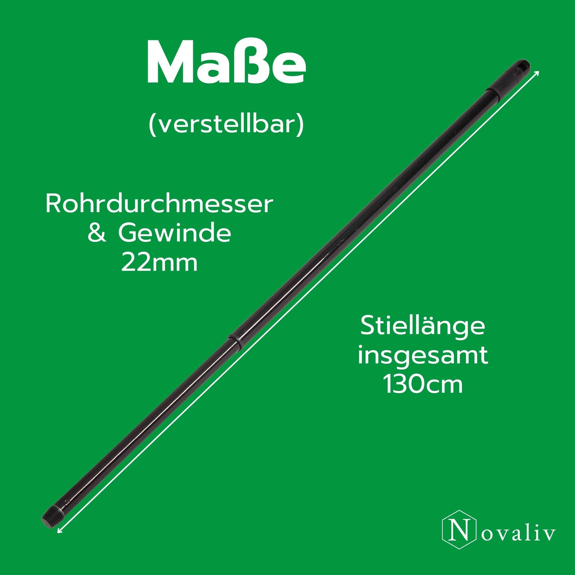 VALICLUD Besenstiel-Ersatz Mit Metallgewinde – Al Produktbild-Vorschau 2