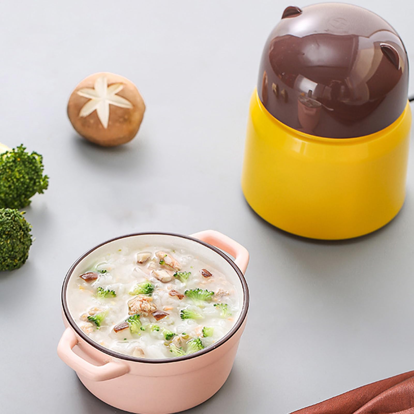 Licuadora de alimentos para niños, fabricante de alimentos para bebés | bloqueo de robo de vehículos, procesador de puré de alta velocidad con cuchillas de acero inoxidable, licuadora portátil para