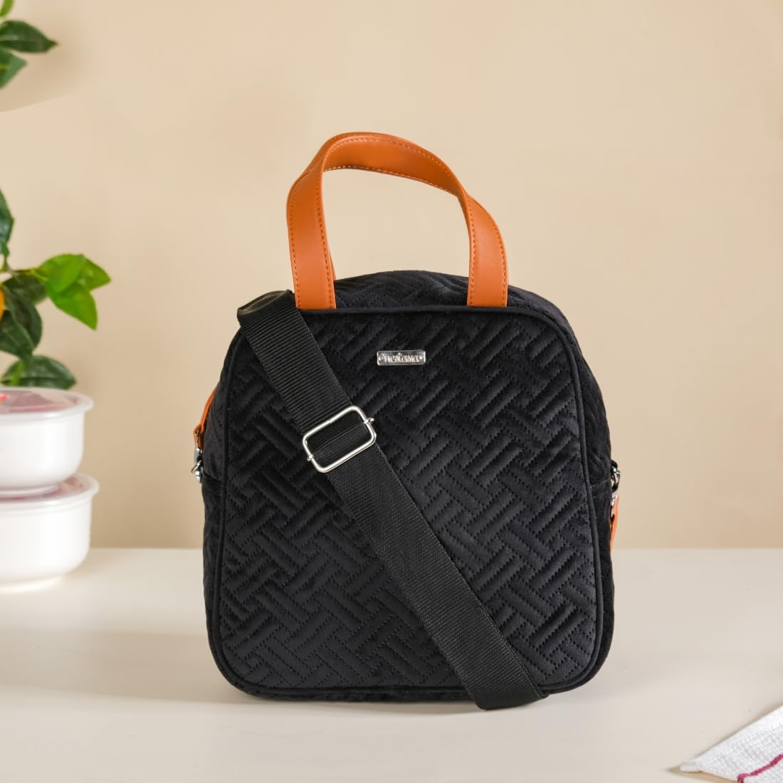Nestasia Velvet Lunch Bag - Keeps Food Fresh! -17