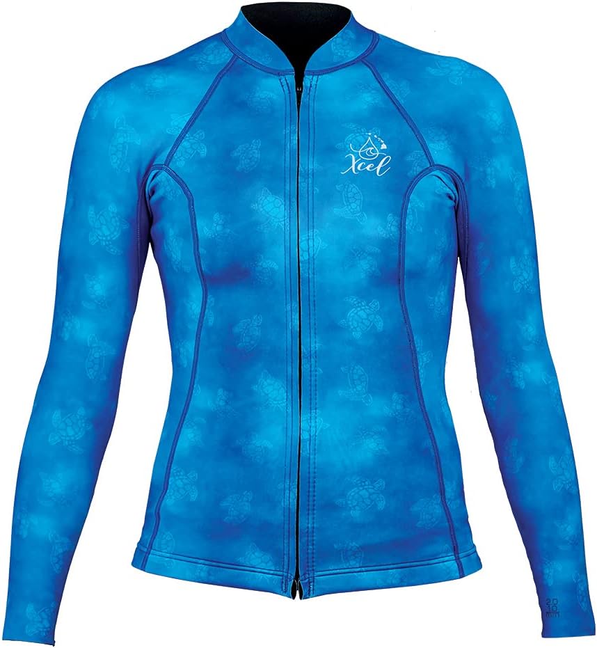 XCEL Womens Water Inspired Axis 2/1mm Long Sleeve Front Zip Wetsuit Jacket